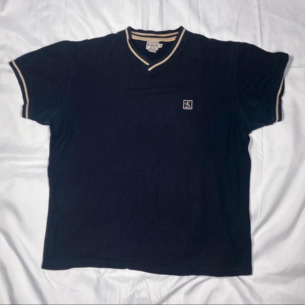 Vintage Calvin Klein Short Sleeve V-Neck